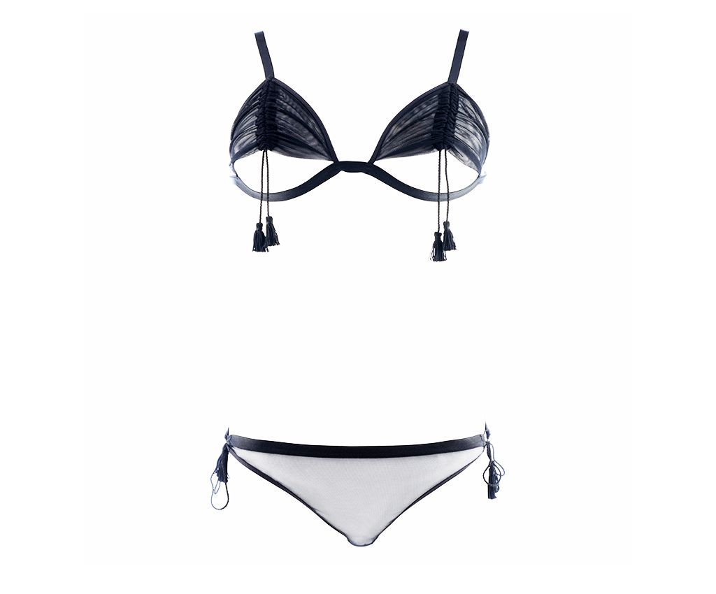 Aubade - Bo&#238;te &#224; D&#233;sir Mesh Draw Bra Set (P080Q)